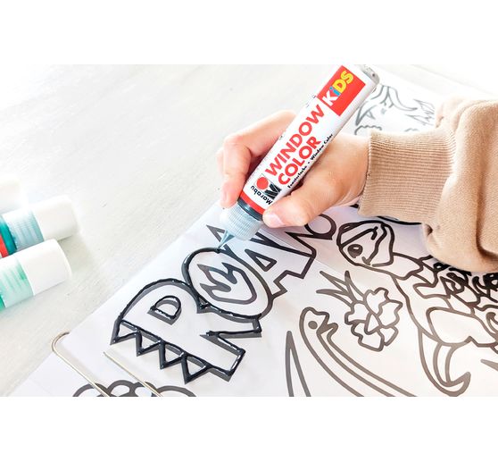 Marabu KiDS Window Color Set "Dinosaur"