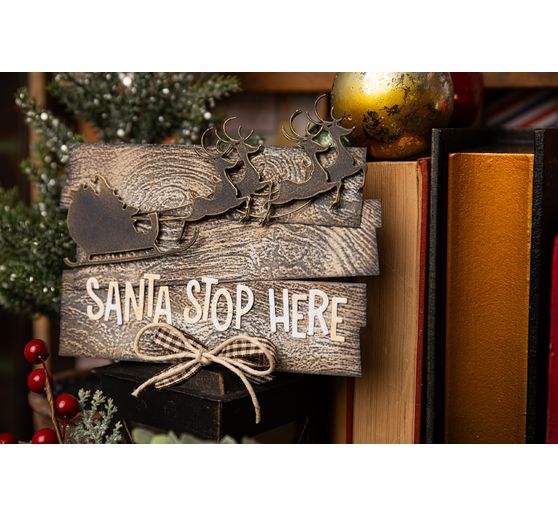 Sizzix Thinlits Punching template "Reindeer Sleigh by Tim Holtz"