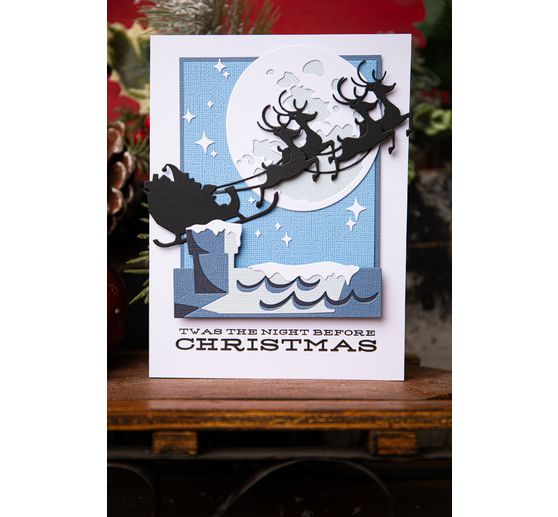 Sizzix Thinlits Punching template "Reindeer Sleigh by Tim Holtz"