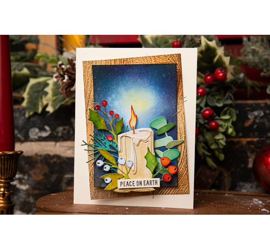 Sizzix Thinlits Punching template "Candleshop Colorize by Tim Holtz"