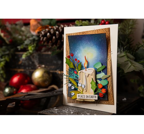 Sizzix Thinlits Punching template "Candleshop Colorize by Tim Holtz"