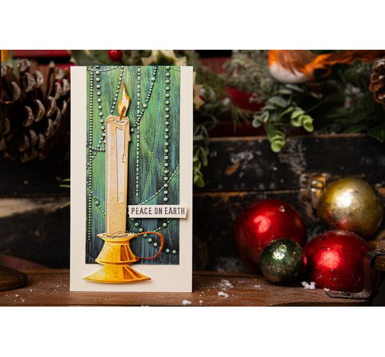 Sizzix Thinlits Punching template "Candleshop Colorize by Tim Holtz"