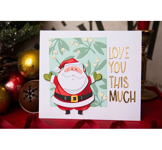 Sizzix Thinlits Punching template "Santa Greetings Colorize by Tim Holtz"