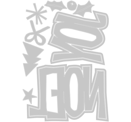 Sizzix Thinlits Punching template "Big Tidings by Tim Holtz"