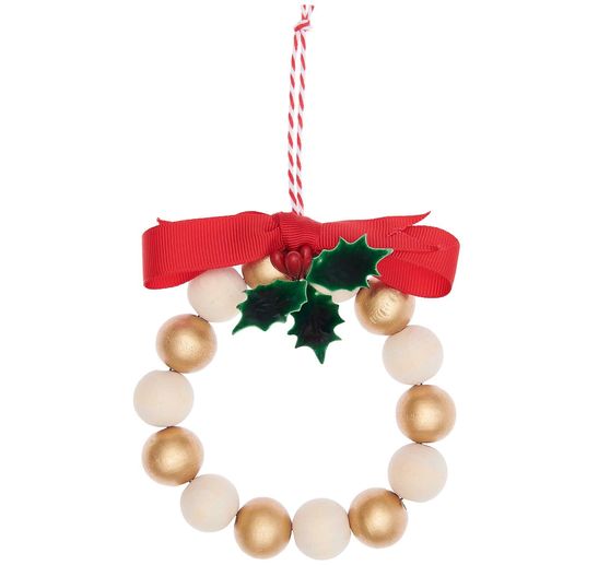Craft kit wooden beads "Wreath"