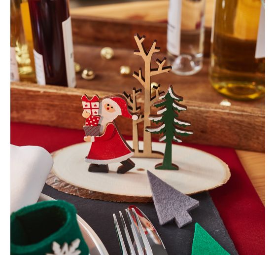 VBS trees and santa "Snuggles"