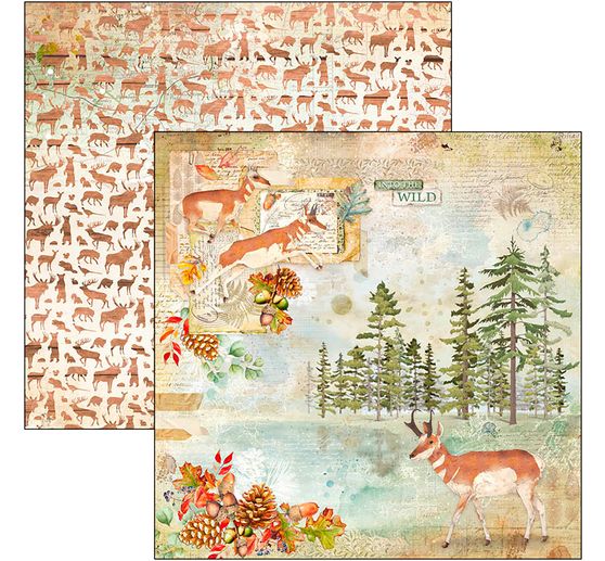 Scrapbook paper "Into the Wild"