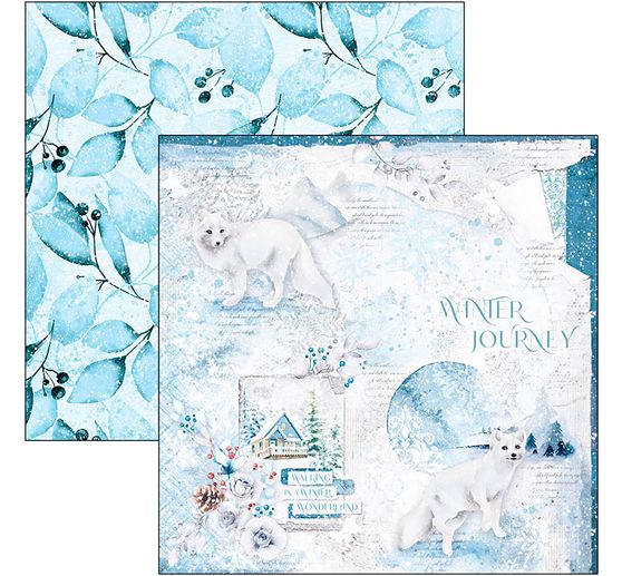 Scrapbook paper "Winter Journey"