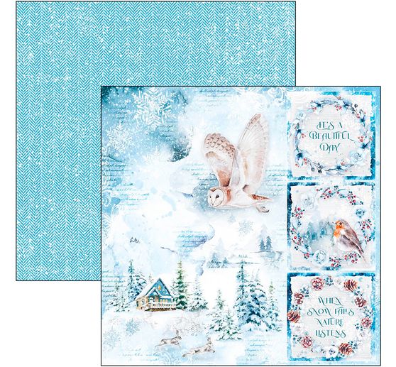 Scrapbook paper "Winter Journey"