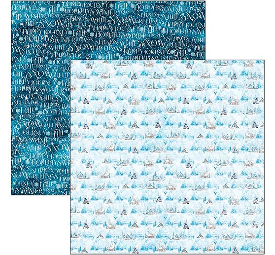 Scrapbook paper "Winter Journey"