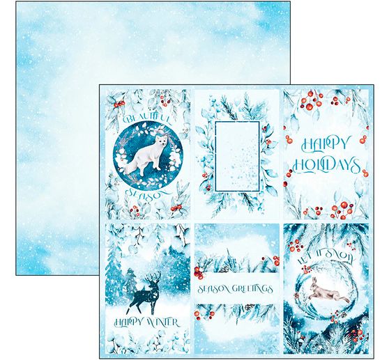 Scrapbook paper "Winter Journey"
