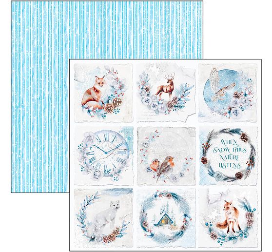 Scrapbook paper "Winter Journey"