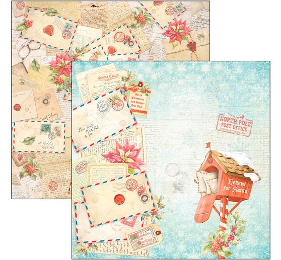 Scrapbook paper "Dear Santa"