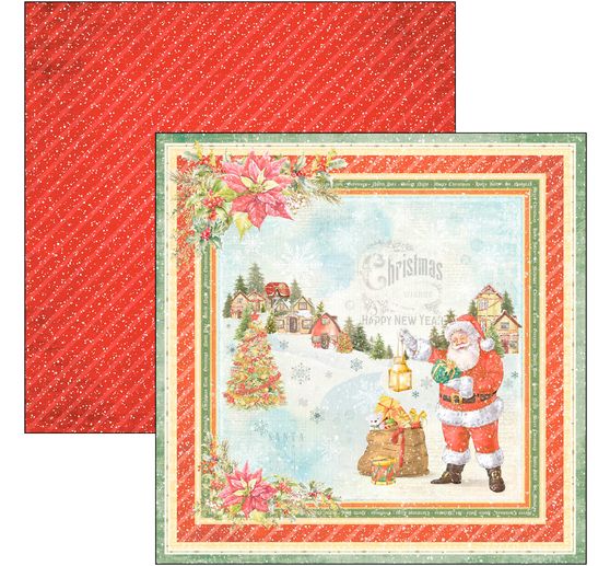 Scrapbook paper "Dear Santa"