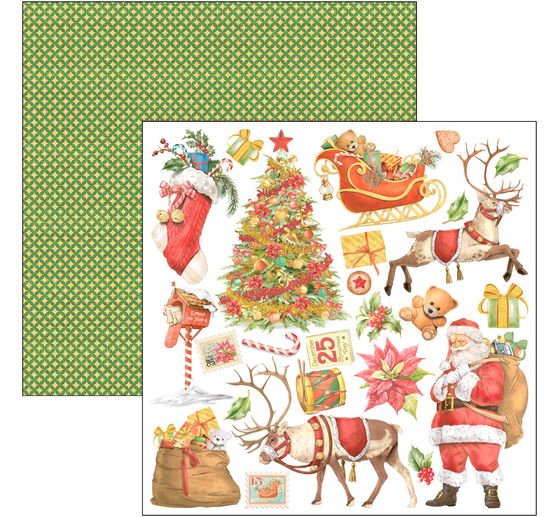 Scrapbook paper "Dear Santa"
