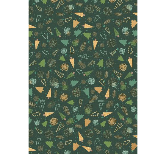 Vintage photo cardboard "Fir trees"