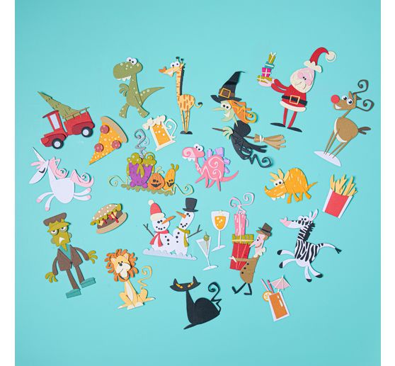 Fustella Sizzix Thinlits "Infinite Doodles #1