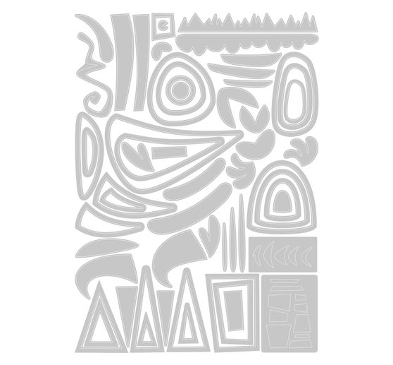 Fustella Sizzix Thinlits "Infinite Doodles #1