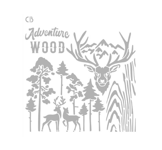 Stencil "Deers"