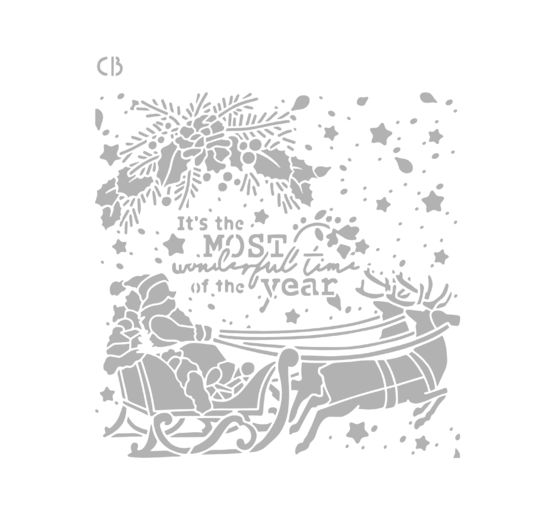 Stencil "Wonderful time"