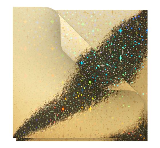 Folding paper "Holography gold"