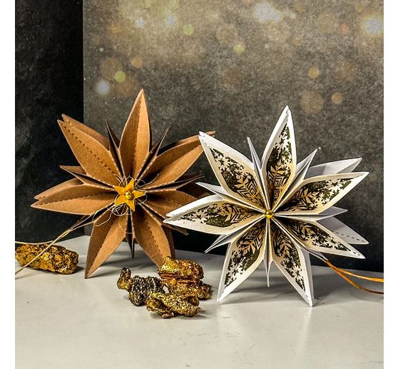 Silicone stamp for folding star medium "Christmas"