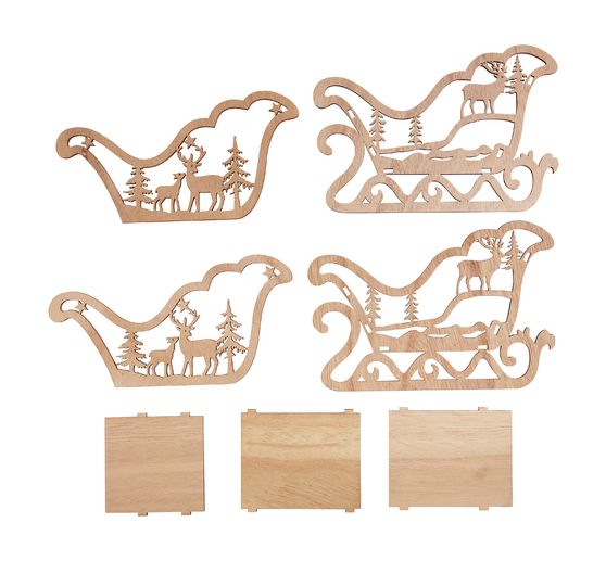VBS Wooden building kit "Sleigh"