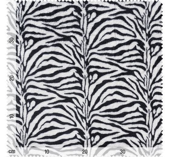 Fleece fabric "Animal fur Zebra"