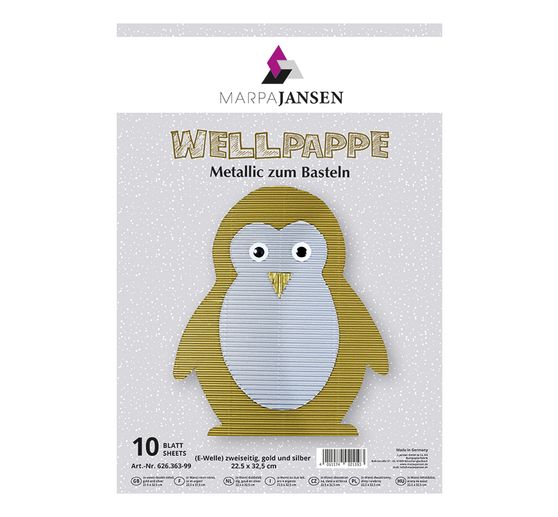 Corrugated board assortment "Metallic"