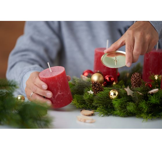 Pillar candle "Rustik", Ø 6 x 8 cm