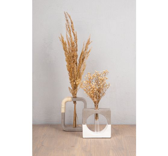 Silicone casting moulds "Vase square with circle"