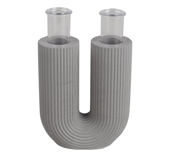 Silicone casting moulds "U-shape vase fluted"