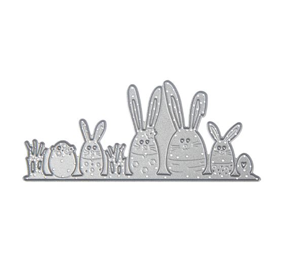 Punching template "Rabbit family"