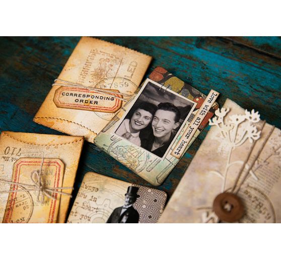 Sizzix Thinlits Punching template "Pillow Box + Bag by Tim Holtz"