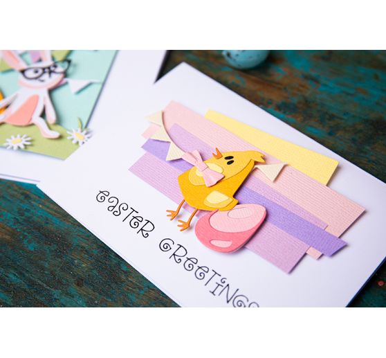 Sizzix Thinlits, fustella "Bunny + Chick di Tim Holtz".