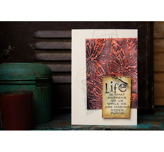 Sizzix Thinlits Punching template "Scribbly Butterfly by Tim Holtz"