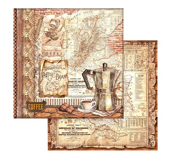 Blocco di scrapbook "Caffè e Cioccolato