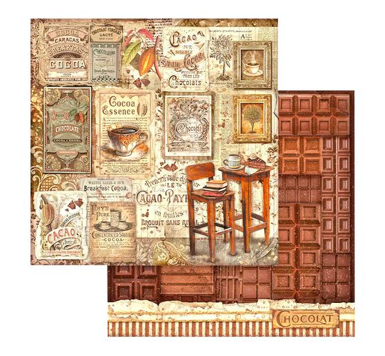 Blocco di scrapbook "Caffè e Cioccolato