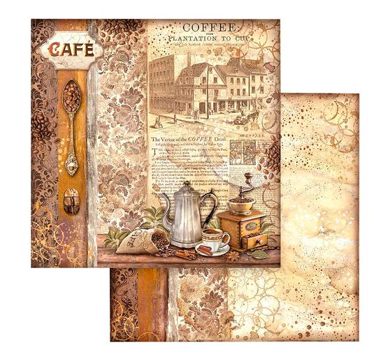 Blocco di scrapbook "Caffè e Cioccolato