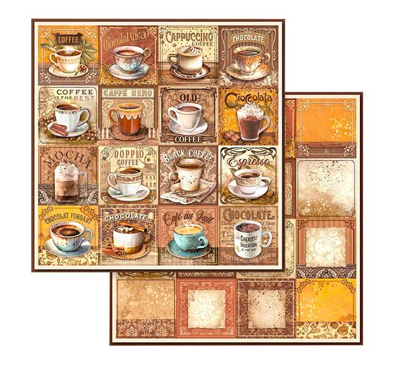 Blocco di scrapbook "Caffè e Cioccolato