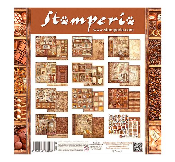 Blocco di scrapbook "Caffè e Cioccolato