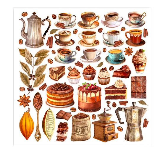 Blocco di scrapbook "Caffè e Cioccolato