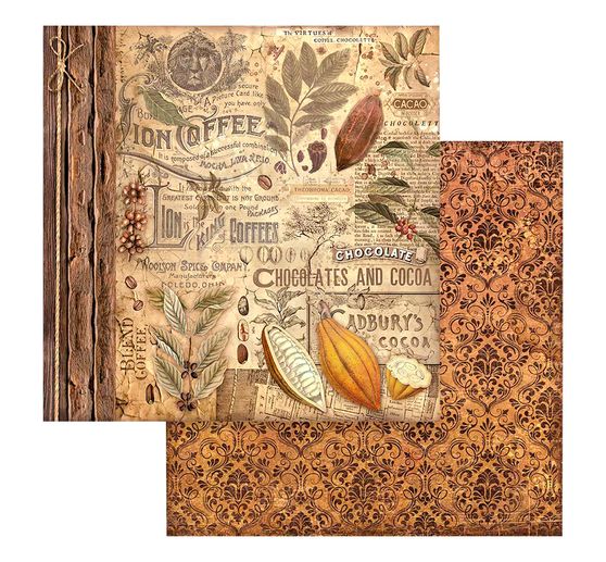 Blocco di scrapbook "Caffè e Cioccolato