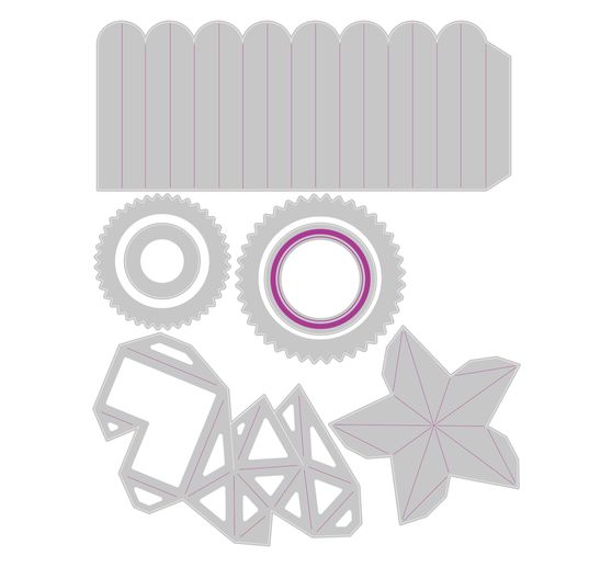 Sizzix Thinlits Punching template "Rosettes by Tim Holtz"