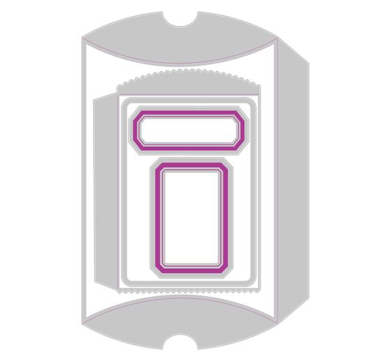 Sizzix Thinlits Punching template "Pillow Box + Bag by Tim Holtz"