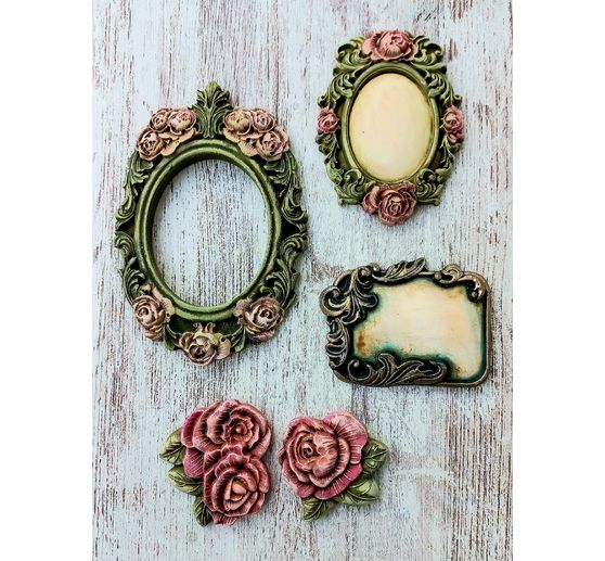 Casting mould "Precious - picture frame roses"