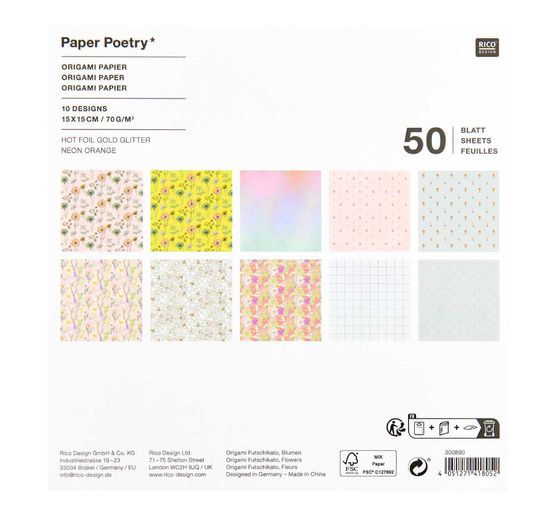 Volantini "Fiori", assortiti