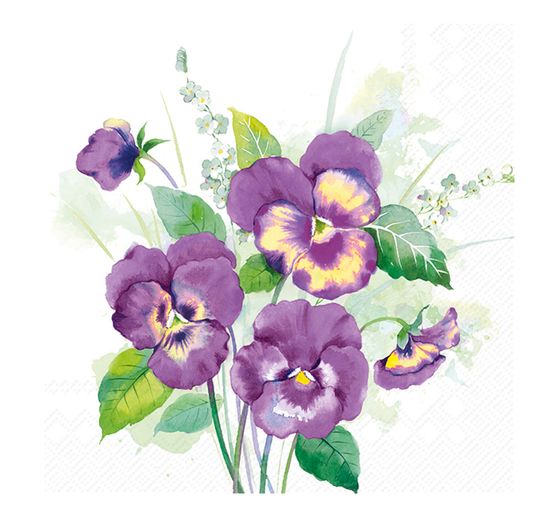 Tovagliolo "bouquet di viole