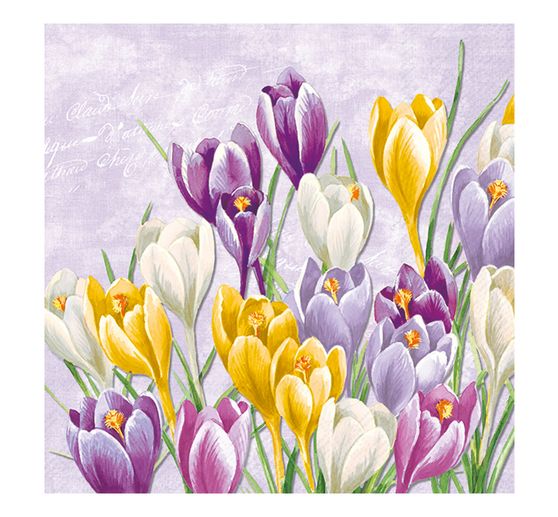 Tovagliolo "Crocus in fiore".