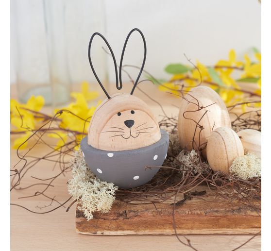VBS Wooden egg, 4 cm
